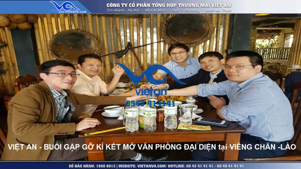 Việt An chính thức mở văn phòng bán máy làm đá viên tại Viêng Chăn- Lào